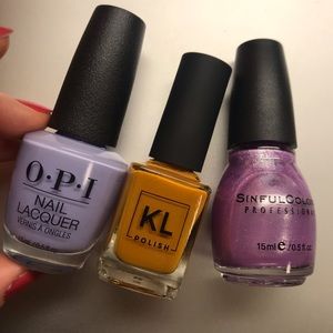 OPI, Sinful Colors, and KL Polish nail bundle